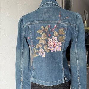 Calvin Klein Jeans Blue Denim Blazer Jacket size M.